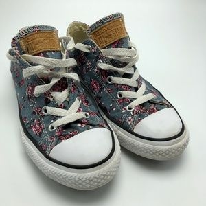 Converse Floral Denim Shoes Girls